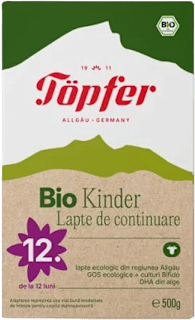 Lapte de continuare Lactana Kinder Bio 12+ Töpfer