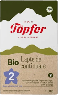 Lapte de continuare Lactana 2 Bio 6+ Töpfer