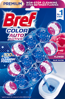 Zawieszka do WC Color Auto Active Świeże Kwiaty, 3x50g Bref