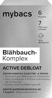 Blähbauch-Komplex Active Debloat Kapseln mybacs