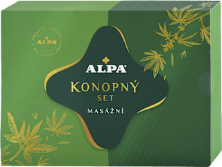 Darčekové balenie Konopný masážny set Alpa