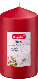 svíčka válec 140/78 červená Profissimo