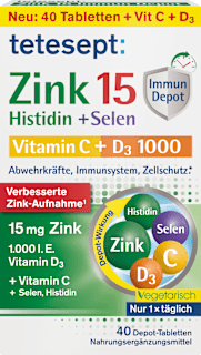 Zink 15 Depot Tabletten 40 St tetesept
