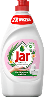 Prostriedok na umývanie riadu Sensitive Aloe Vera & Pink Jasmine Jar