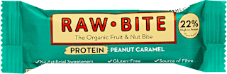 Bio proteinszelet, mogyorós-karamellás raw bite