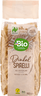 Nudeln, Spirelli aus Dinkel dmBio