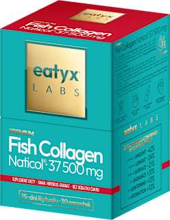 Kolagen Fish Collagen Naticol 37 500 mg, hibiskus-granat eatyx