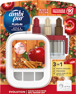 3Vol légfrissítő készülék fűszeres alma illatú utántöltővel ambi pur