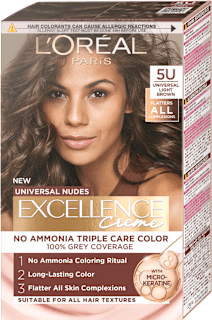 Боя за коса без амоняк Nudes, Nr.5U Universal Light Brown L'ORÉAL PARiS EXCELLENCE Creme