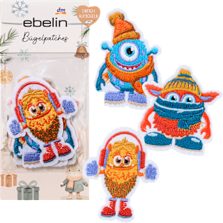 Bügelpatches Monster ebelin