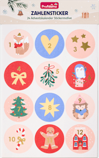 Zahlensticker rund 1-24 Profissimo