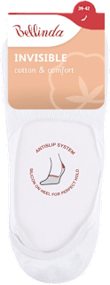 unisex ponožky Invisible, 39-42 bílé Bellinda