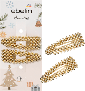 Haarclips goldene Perlen ebelin