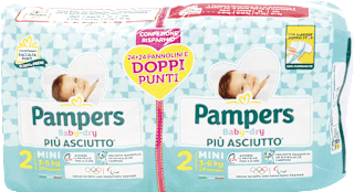 Pannolini Baby-dry taglia 2 mini Bipacco (3-6 kg) Pampers