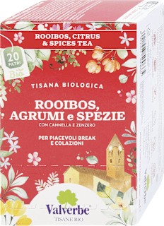 Tisana rooibos, agrumi e spezie Valverbe