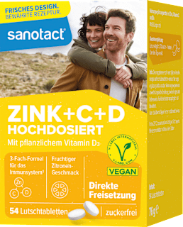 Lutschtabletten Zink + C + D sanotact