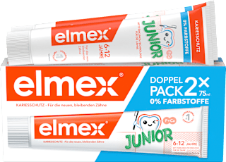 Zahnpasta Kinder Junior 6-12 Jahren (2x75ml) elmex
