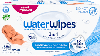 ubrousky vlhčené Newborn&Baby 3in1, 9x60ks WaterWipes