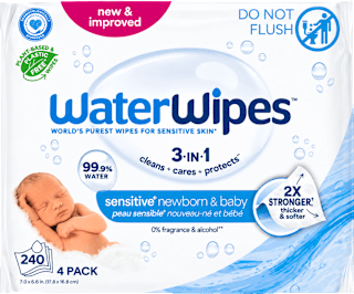 ubrousky vlhčené Newborn&Baby 3in1 4x60ks WaterWipes