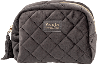 Kosmetiktasche gesteppt khaki-grau Vito & Joe