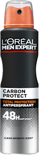 antiperspirant sprej Carbon Protect L'ORÉAL PARiS MEN EXPERT