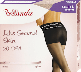 punčochové kalhoty Like Second Skin velikost 44/48, almond Bellinda