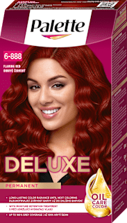 Farba na vlasy Oil-Care Color - 6-888 ohnivo červená Palette DELUXE