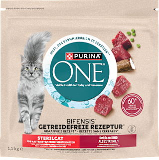 Trockenfutter Katze Bifensis Sterilcat Getreidefrei mit Rind PURINA ONE