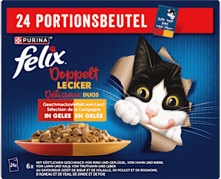 Nassfutter Katze So gut wie es aussieht Geschmacksvielfalt vom Land Felix
