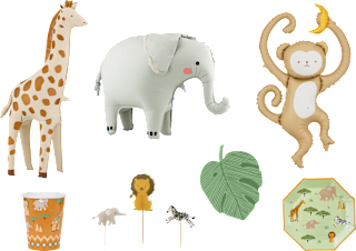 Party-Dekorationsset Safari 30tlg PartyDeco