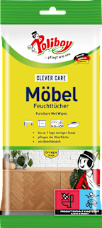 Feuchte Reinigungstücher Möbel Clever Care Poliboy