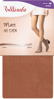 punčochové kalhoty MATT, velikost 44, amber Bellinda