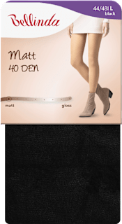 punčochové kalhoty Matt 40 DEN, 44-48 černé Bellinda