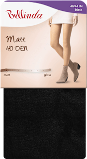 punčochové kalhoty Matt 40DEN, 40-44 černé Bellinda