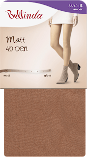 punčochové kalhoty MATT, velikost 40, amber Bellinda