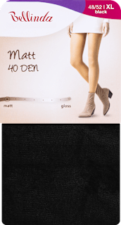punčochové kalhoty MATT, velikost 48/52, černé Bellinda