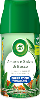 Ricarica spray Freshmatic Ambra e Salvia di Bosco AIR WICK