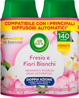 Ricariche spray Freshmatic Fresia e Fiori Bianchi AIR WICK