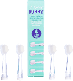 Końcówki do szczoteczki sonicznej BUNNY VITAMMY