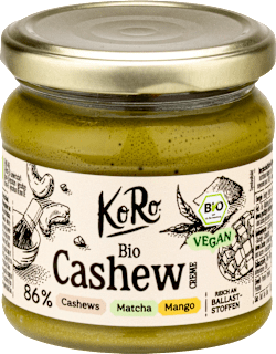 Cashew Creme mit Matcha und Mango KoRo