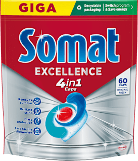 Geschirrspül-Tabs Excellence 4in1 Caps Giga Somat