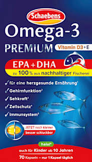 Omega-3 Premium Fischöl Kapseln 70 St Schaebens