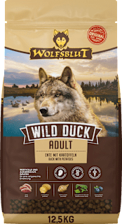 Trockenfutter Hund mit Ente & Kartoffel, wild duck, Adult Wolfsblut