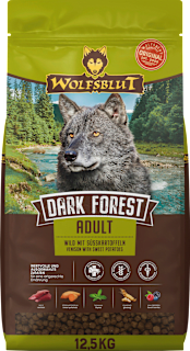 Trockenfutter Hund mit Wild & Süßkartoffel, dark forest, Adult Wolfsblut