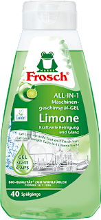 All-in-1 gépi mosogatógél Zöldcitrom Frosch