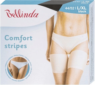 Zaščitni trakovi proti drgnjenju kože Comfort Stripes, velikost L/XL, črni (1 par) Bellinda