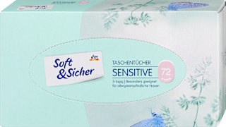 Taschentücher Sensitive 3-lagig Soft&Sicher