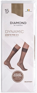 Șosete damă 3/4 dynamic 15DEN sable Diamond