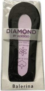 Tălpici ballerină negru Diamond