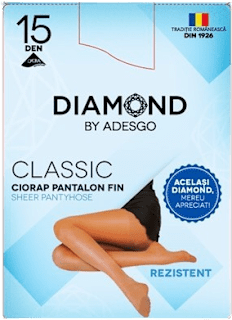Dres de damă clasic 15DEN sable, mărimea M2 Diamond